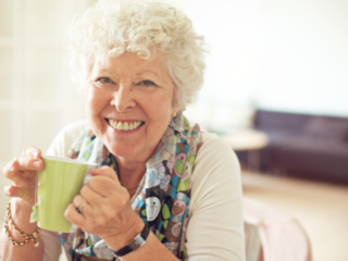 why do old ladies have curly hair