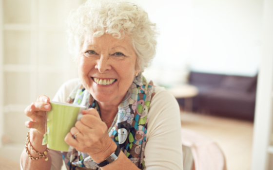 why do old ladies have curly hair